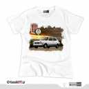 Fiat 127 *white* (t-shirt damski)