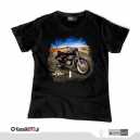 Motocykl WSK - MOTÓR - *black* (t-shirt damski)