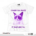 Grumpy Cat Violet (t-shirt damski)